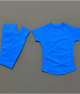 Dames Sportset 2-Delig – Naadloze Yoga Set met Top en Short