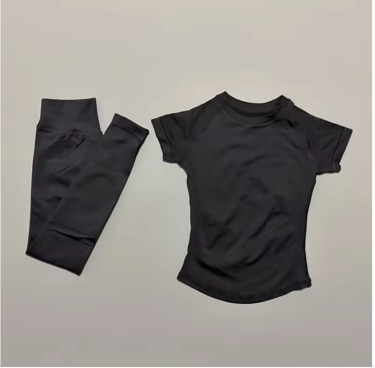 Dames Sportset 2-Delig – Naadloze Yoga Set met Top en Short