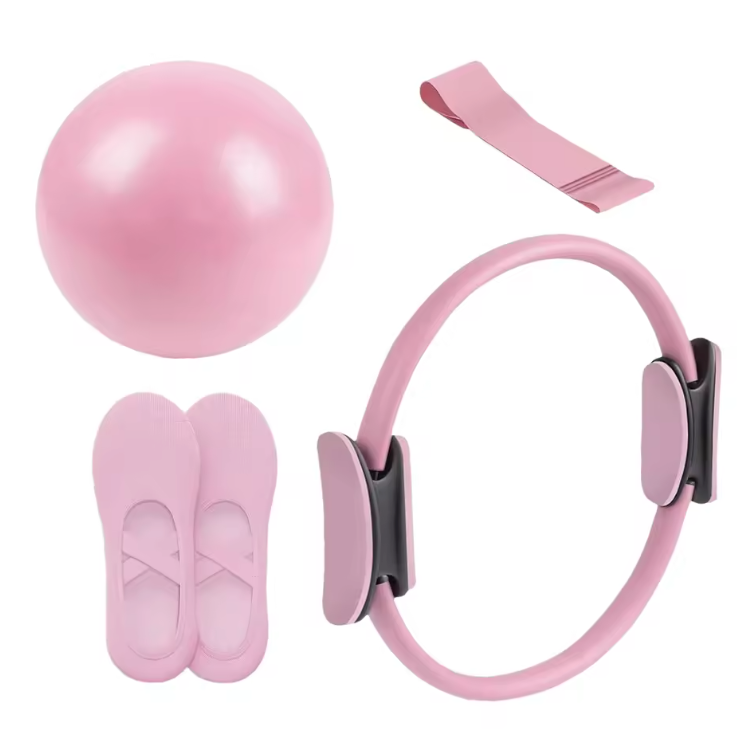 Pilates Ring Set – Weerstandsring met Band en Bal voor Full Body Training