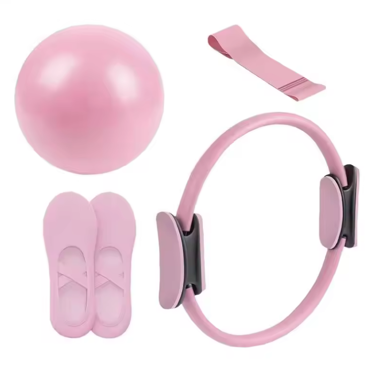 Pilates Ring Set – Weerstandsring met Band en Bal voor Full Body Training