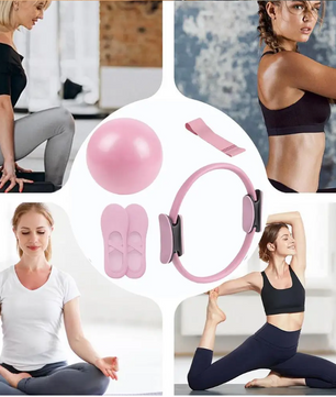 Pilates Ring Set – Weerstandsring met Band en Bal voor Full Body Training