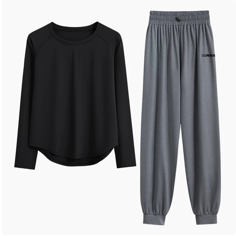 Dames Trainingspak 2-Delig – Sportset met Long Sleeve Top en Broek