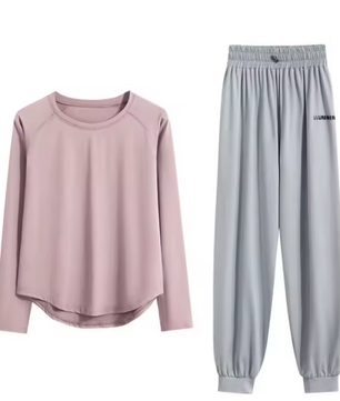Dames Trainingspak 2-Delig – Sportset met Long Sleeve Top en Broek