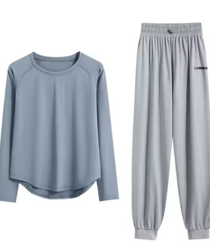 Dames Trainingspak 2-Delig – Sportset met Long Sleeve Top en Broek