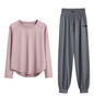 Dames Trainingspak 2-Delig – Sportset met Long Sleeve Top en Broek