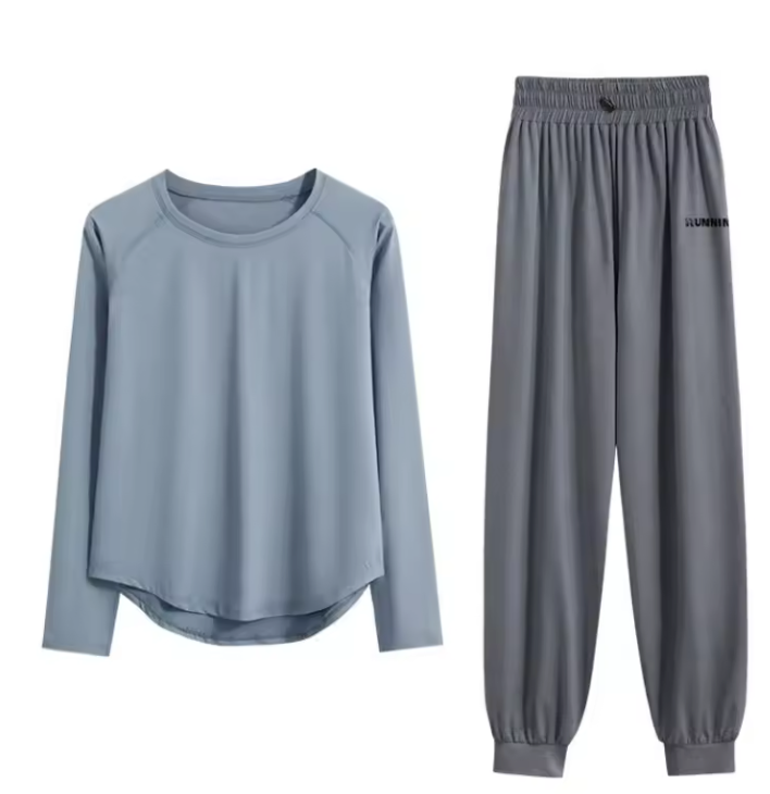 Dames Trainingspak 2-Delig – Sportset met Long Sleeve Top en Broek