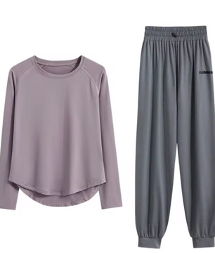 Dames Trainingspak 2-Delig – Sportset met Long Sleeve Top en Broek