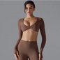Dames Sport Top – Long Sleeve Yoga Top met Push-Up Support en Quick Dry