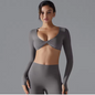Dames Sport Top – Long Sleeve Yoga Top met Push-Up Support en Quick Dry