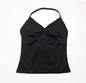 Dames Sport Top – Longline Strappy Yoga Top met Open Rug en Support