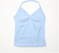 Dames Sport Top – Longline Strappy Yoga Top met Open Rug en Support