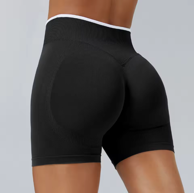 Dames Sport Shorts – Seamless Yoga Shorts met Push-Up en High Waist Fit