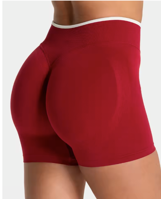 Dames Sport Shorts – Seamless Yoga Shorts met Push-Up en High Waist Fit