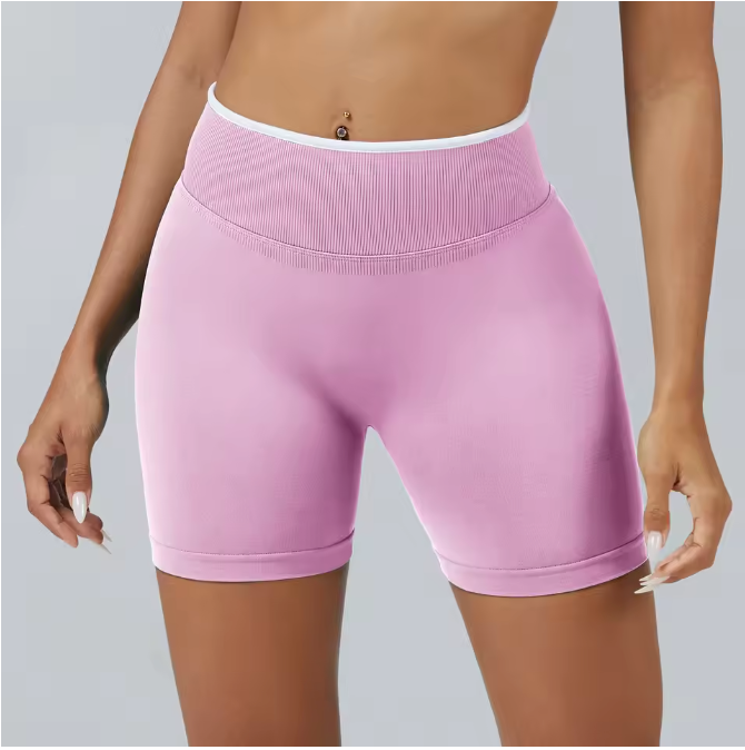 Dames Sport Shorts – Seamless Yoga Shorts met Push-Up en High Waist Fit
