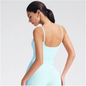 Dames Sport Top – Tank Top met Ingebouwde BH en Square Neck Design