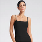 Dames Sport Top – Tank Top met Ingebouwde BH en Square Neck Design