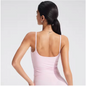 Dames Sport Top – Tank Top met Ingebouwde BH en Square Neck Design