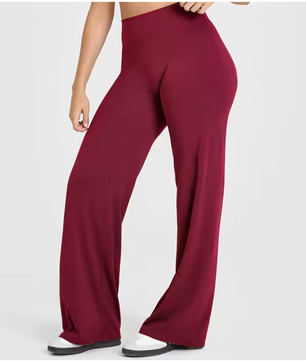 Dames Sport Broek – High Waist Yoga Broek Straight Leg en Comfort Fit