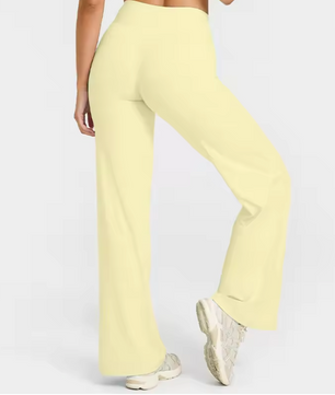 Dames Sport Broek – High Waist Yoga Broek Straight Leg en Comfort Fit