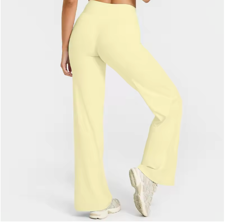 Dames Sport Broek – High Waist Yoga Broek Straight Leg en Comfort Fit