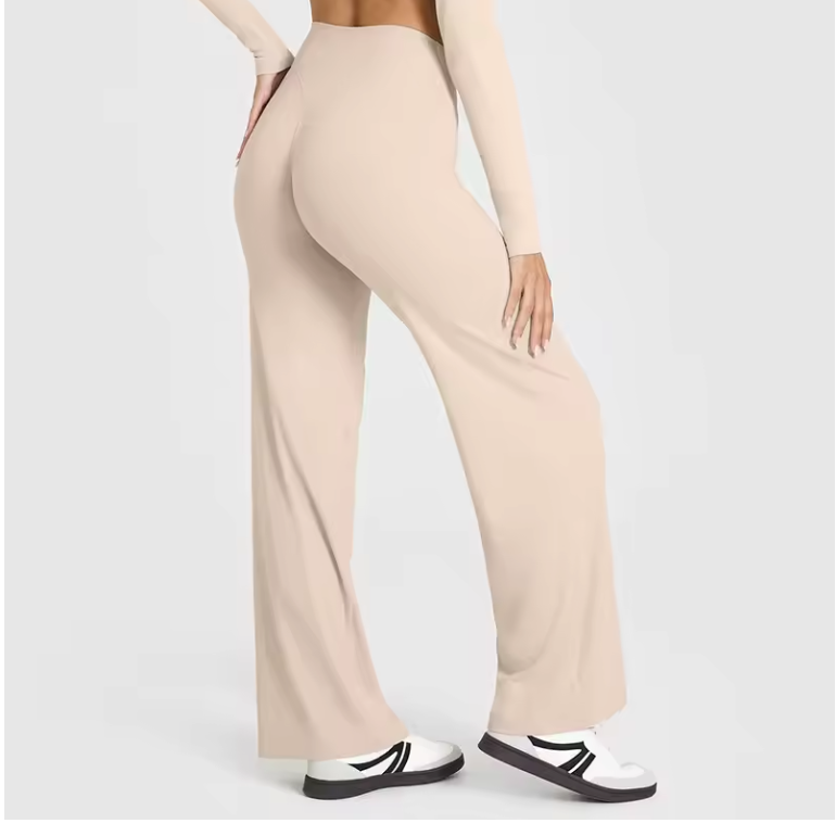Dames Sport Broek – High Waist Yoga Broek Straight Leg en Comfort Fit