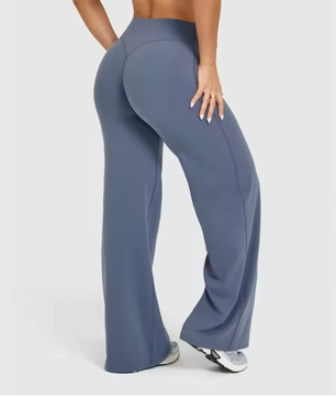 Dames Sport Broek – High Waist Yoga Broek Straight Leg en Comfort Fit