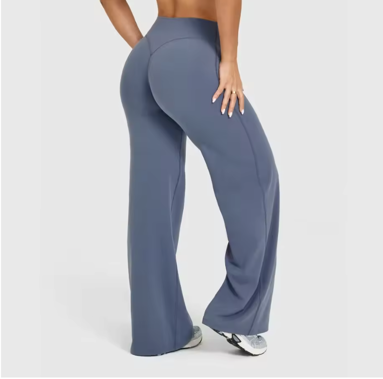 Dames Sport Broek – High Waist Yoga Broek Straight Leg en Comfort Fit