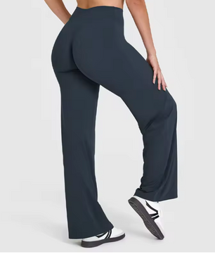 Dames Sport Broek – High Waist Yoga Broek Straight Leg en Comfort Fit