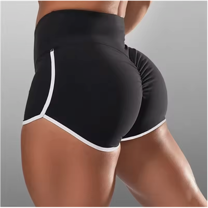 Dames Sport Shorts – Low Waist Yoga Shorts met Stretch en Quick Dry