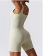 Dames Sport Jumpsuit – Seamless Yoga Playsuit met Push-Up en High Waist Fit