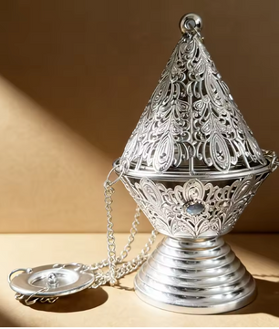 Hangende Wierookbrander – Metalen Incense Burner met Ketting voor Meditatie en Aromatherapie