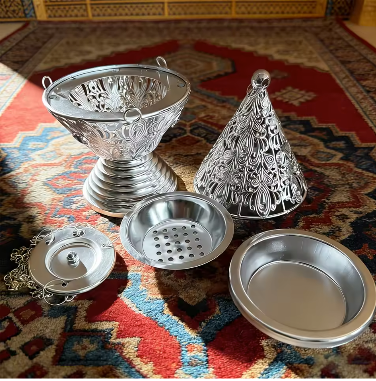 Hangende Wierookbrander – Metalen Incense Burner met Ketting voor Meditatie en Aromatherapie