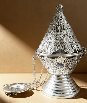 Hangende Wierookbrander – Metalen Incense Burner met Ketting voor Meditatie en Aromatherapie