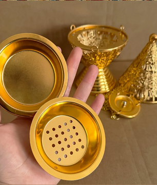 Hangende Wierookbrander – Metalen Incense Burner met Ketting voor Meditatie en Aromatherapie