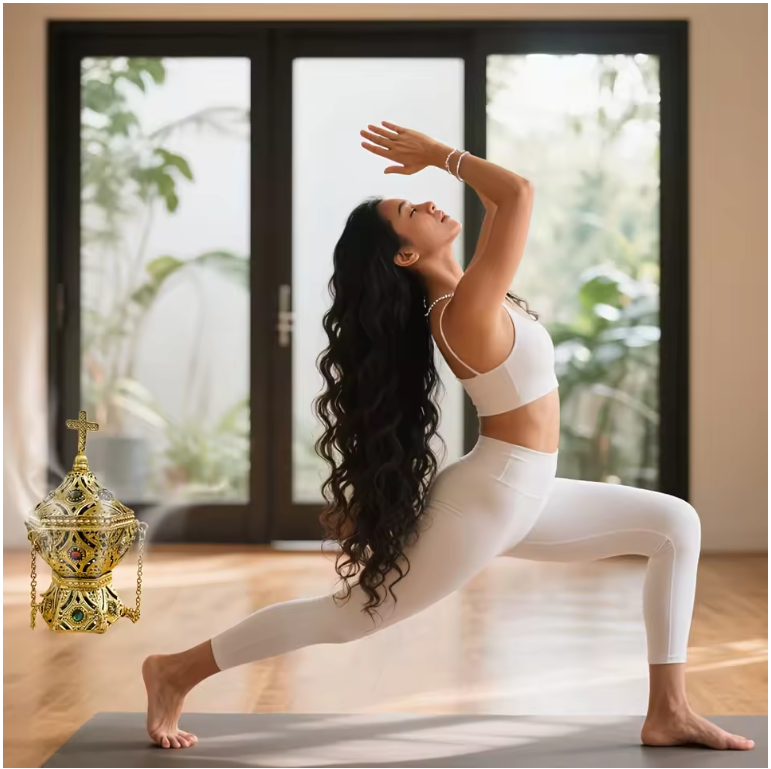Hangende Aromabrander – Luxe Wierookhouder voor Meditatie en Yoga