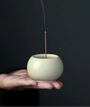 Keramische Wierookhouder – Compacte Incense Brander voor Meditatie en Theeceremonie