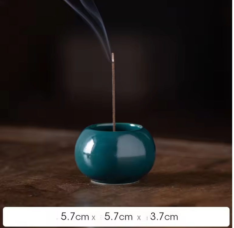 Keramische Wierookhouder – Compacte Incense Brander voor Meditatie en Theeceremonie