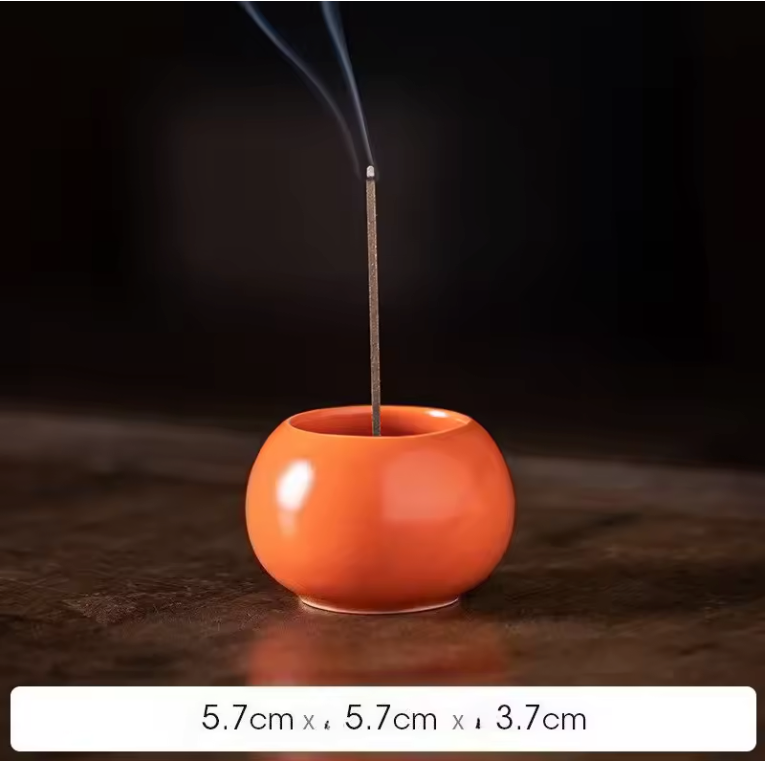 Keramische Wierookhouder – Compacte Incense Brander voor Meditatie en Theeceremonie