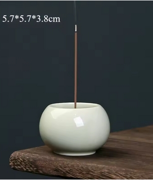 Keramische Wierookhouder – Compacte Incense Brander voor Meditatie en Theeceremonie