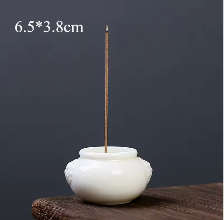 Keramische Wierookhouder – Compacte Incense Brander voor Meditatie en Theeceremonie