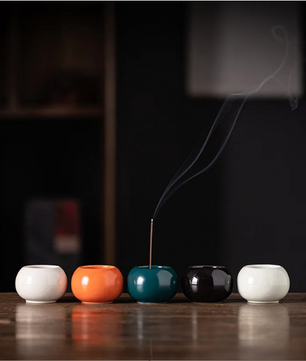 Keramische Wierookhouder – Compacte Incense Brander voor Meditatie en Theeceremonie