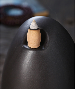 Backflow Wierookbrander – Waterfall Incense Burner van Purple Clay voor Meditatie en Aromatherapie
