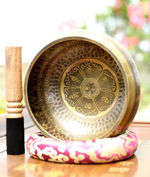 Tibetaanse Klankschaal – Handgemaakte Messing Singing Bowl voor Meditatie en Sound Healing