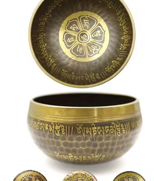 Tibetaanse Klankschaal – Handgemaakte Messing Singing Bowl voor Meditatie en Sound Healing