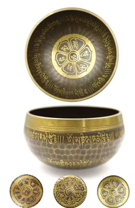 Tibetaanse Klankschaal – Handgemaakte Messing Singing Bowl voor Meditatie en Sound Healing