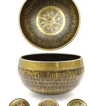 Tibetaanse Klankschaal – Handgemaakte Messing Singing Bowl voor Meditatie en Sound Healing