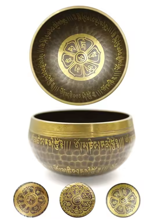 Tibetaanse Klankschaal – Handgemaakte Messing Singing Bowl voor Meditatie en Sound Healing