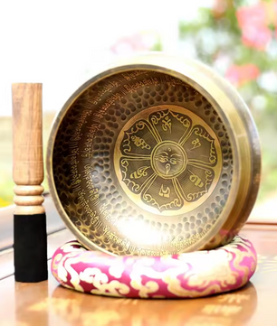 Tibetaanse Klankschaal – Handgemaakte Messing Singing Bowl voor Meditatie en Sound Healing