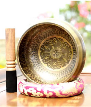 Tibetaanse Klankschaal – Handgemaakte Messing Singing Bowl voor Meditatie en Sound Healing