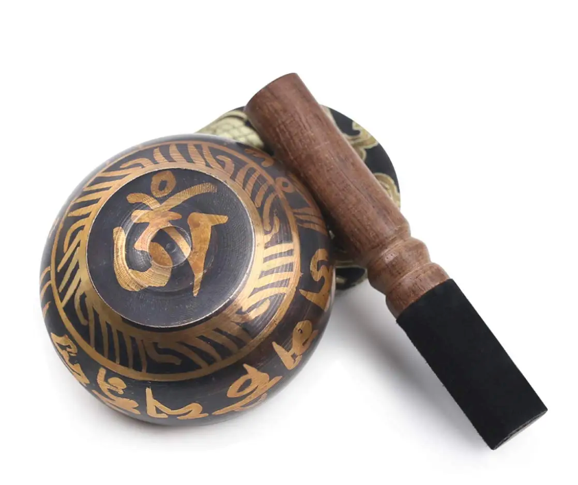 Tibetaanse Klankschaal Set – Lotus Design voor Meditatie, Yoga en Chakra Healing